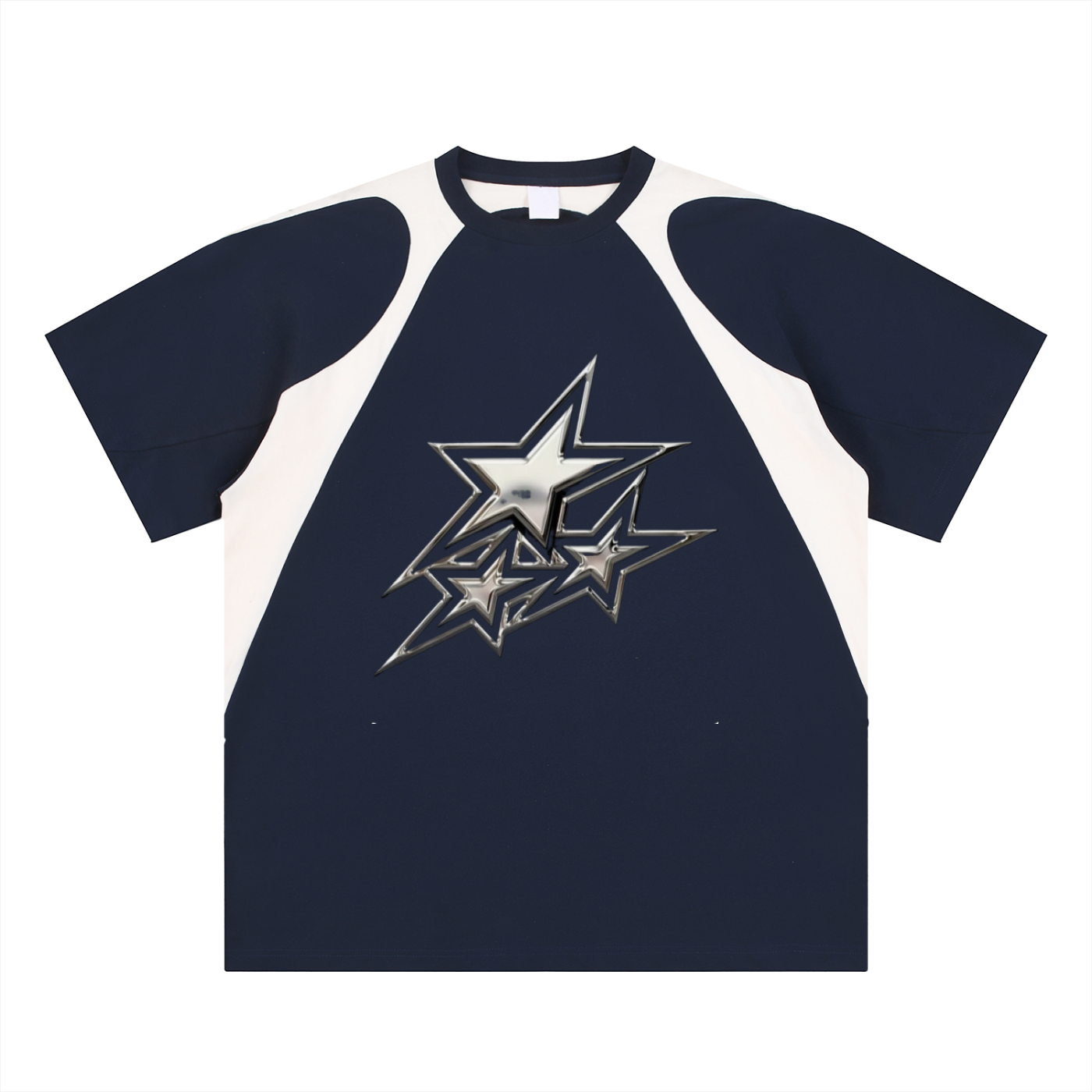 contrast star tee