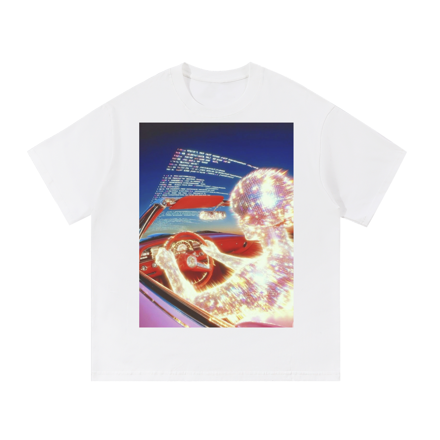 go for a drive oversized graphic tee