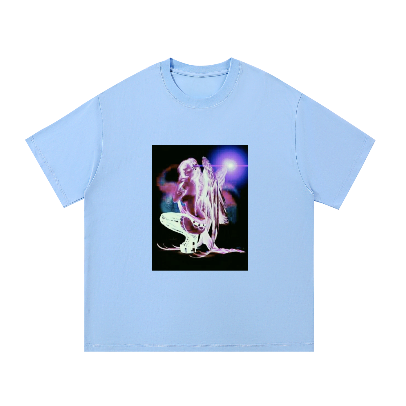 angel graphic oversized tee