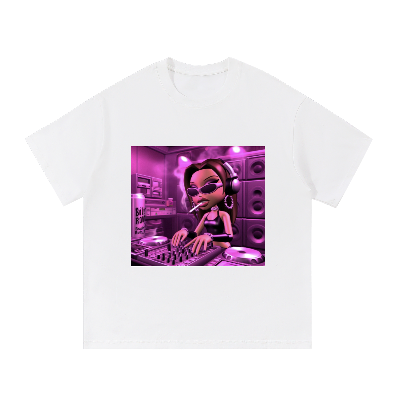 bratty dj oversized tee