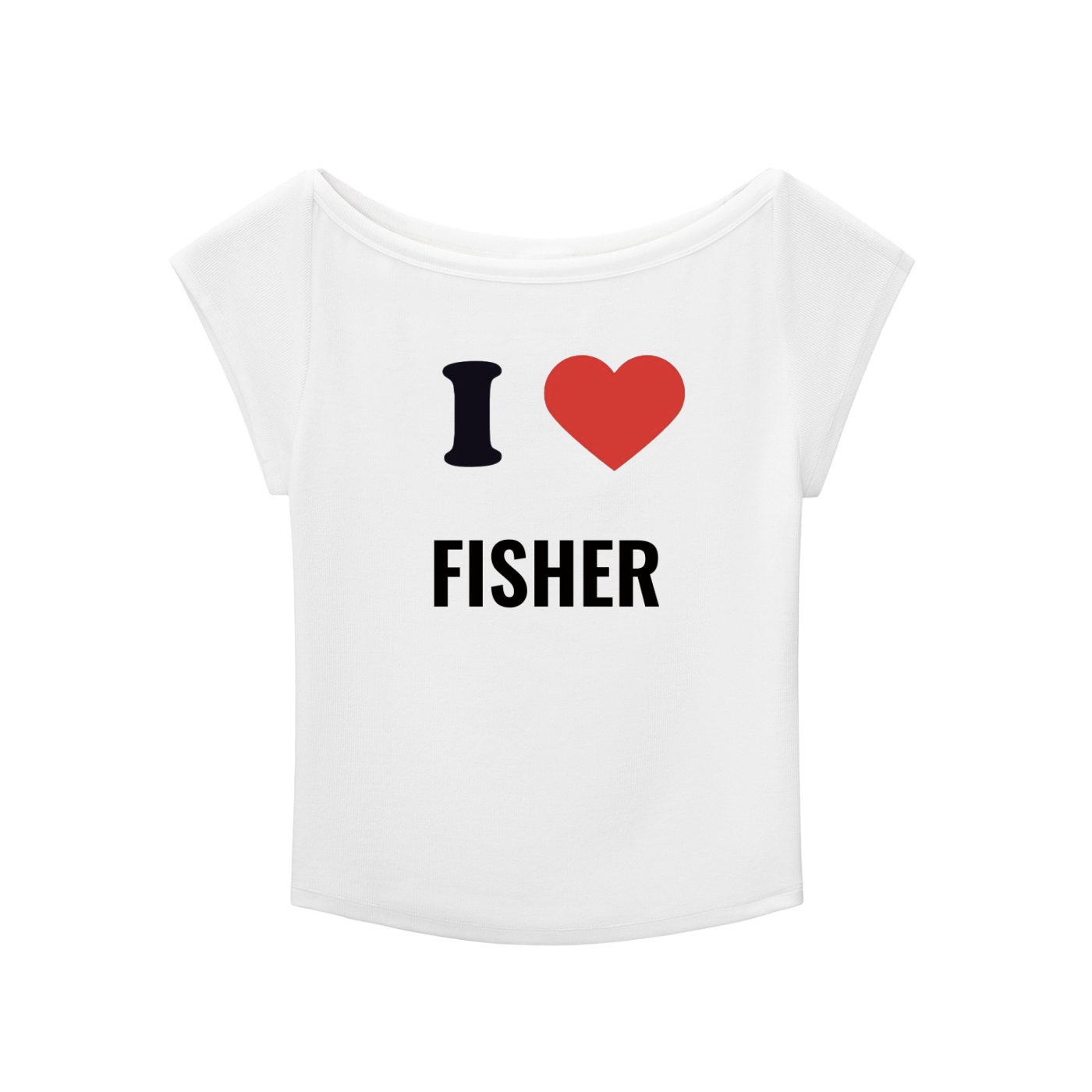 i heart fisher baby tee