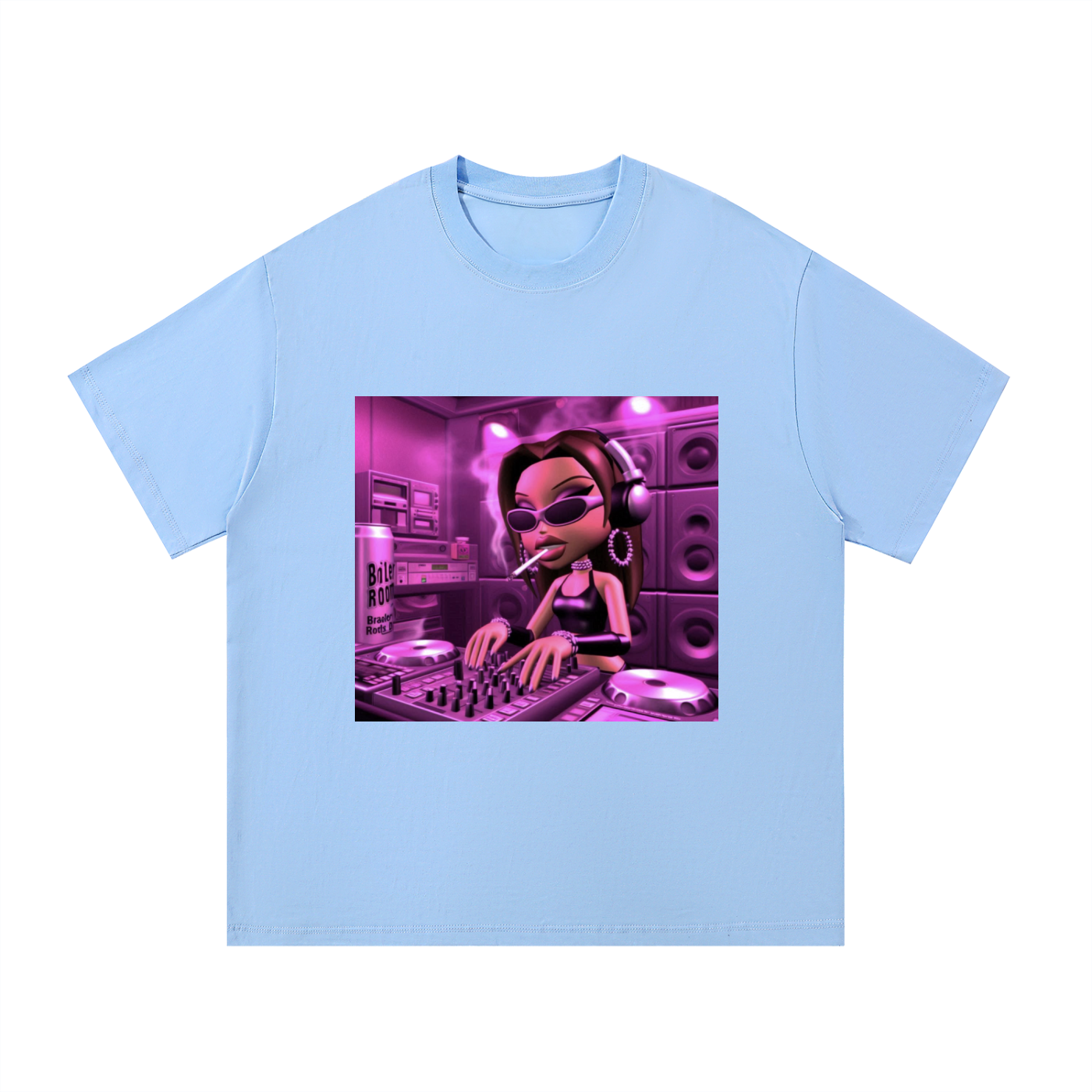 bratty dj oversized tee