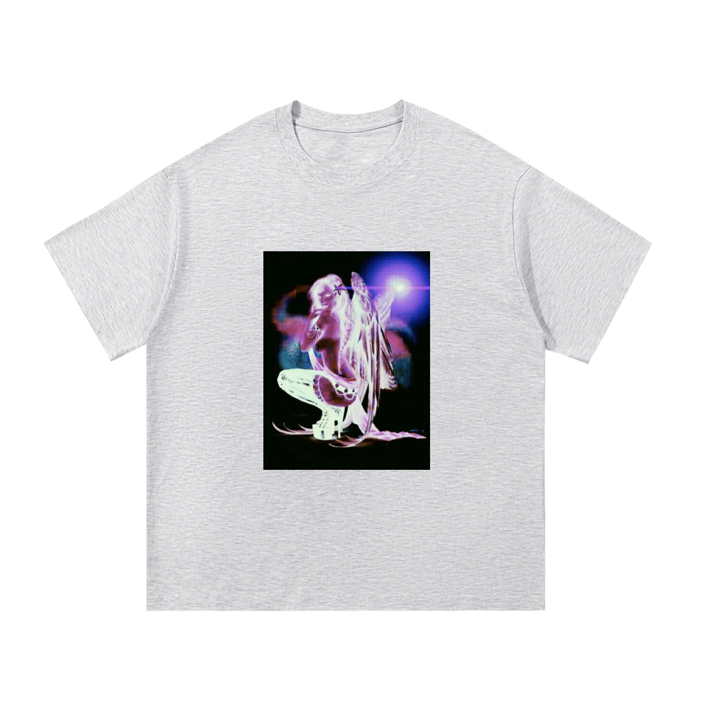 angel graphic oversized tee