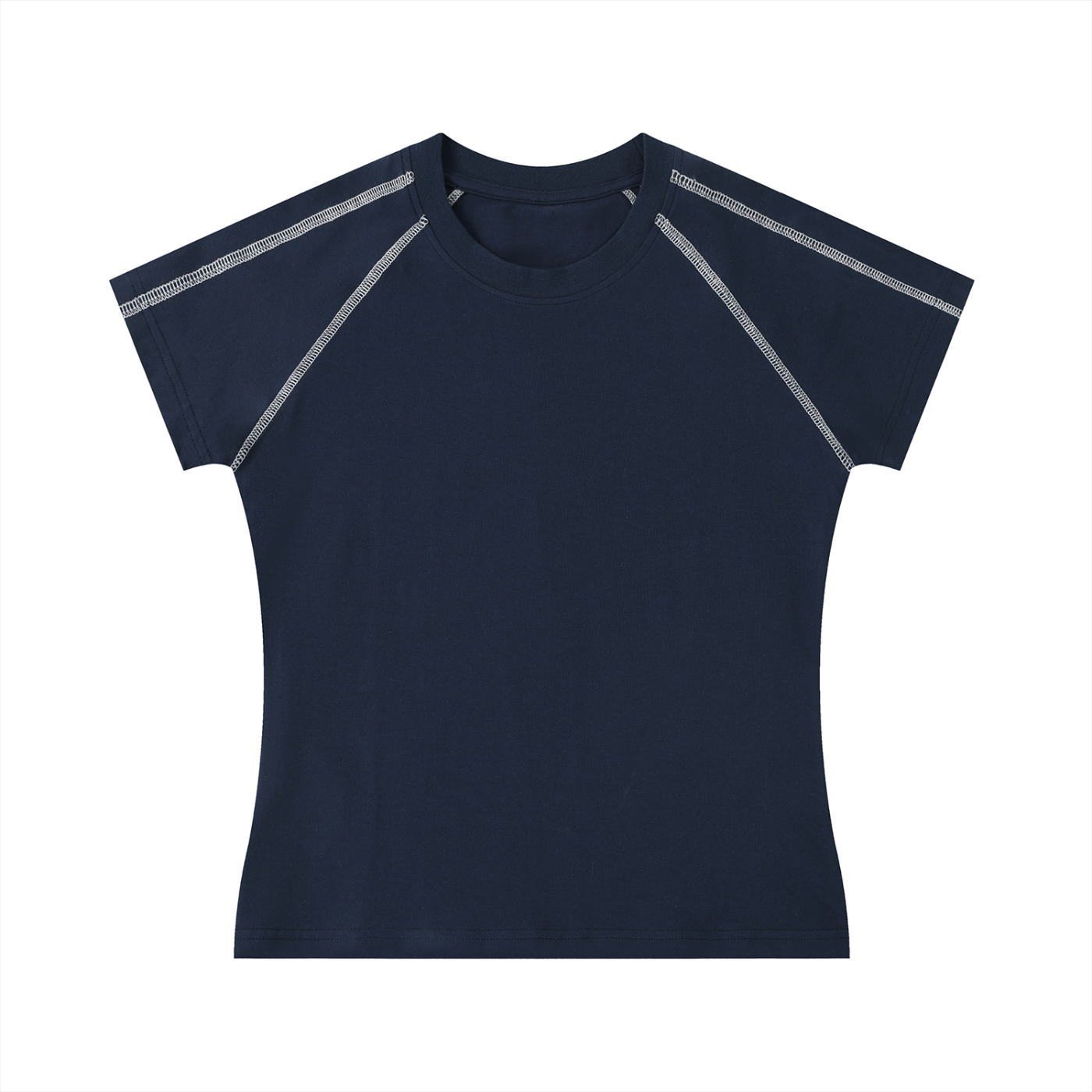 basic stitch color pop tee