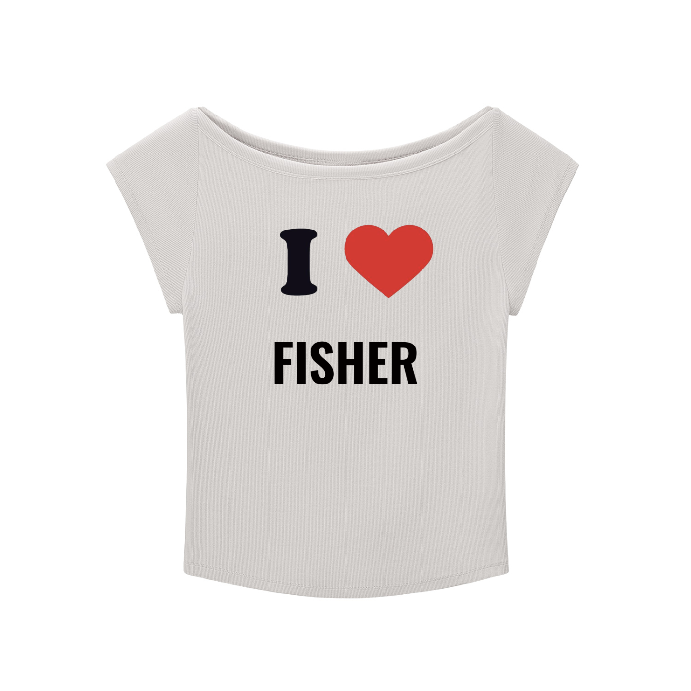 i heart fisher baby tee