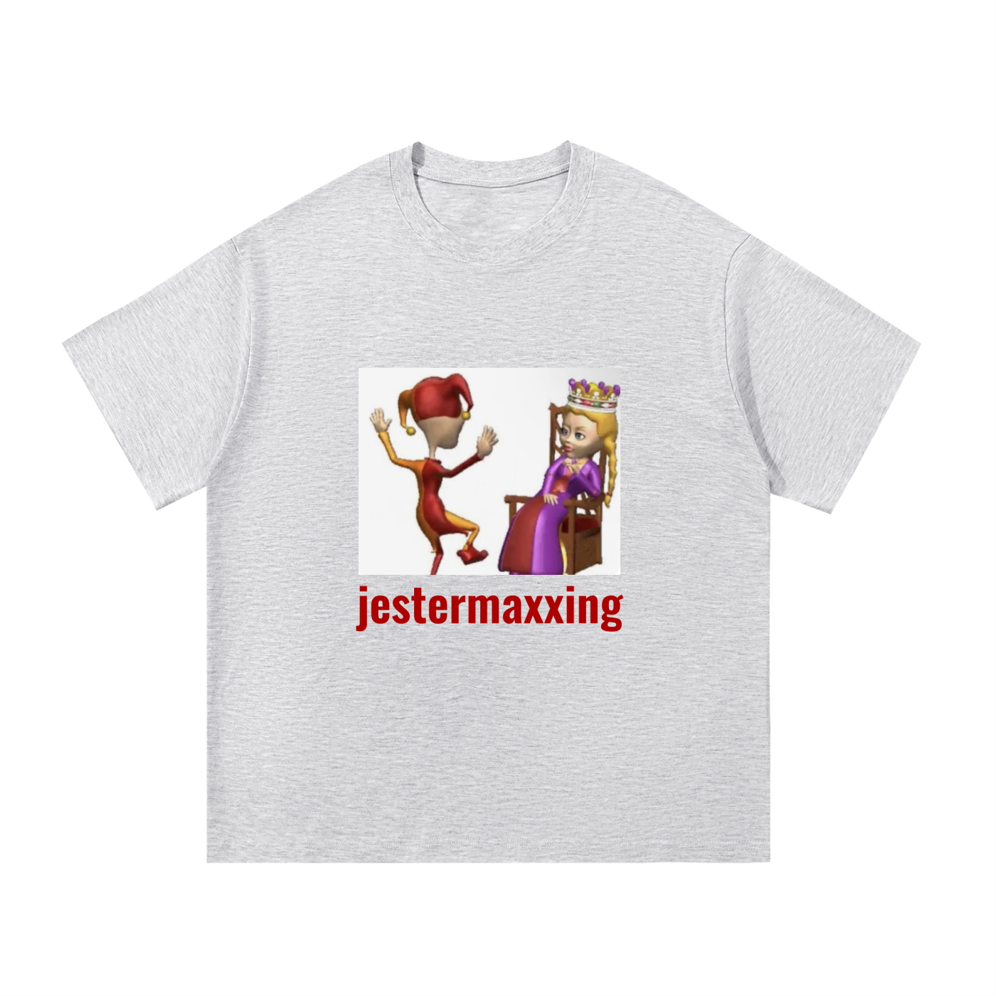 jestermaxxing meme oversized tee