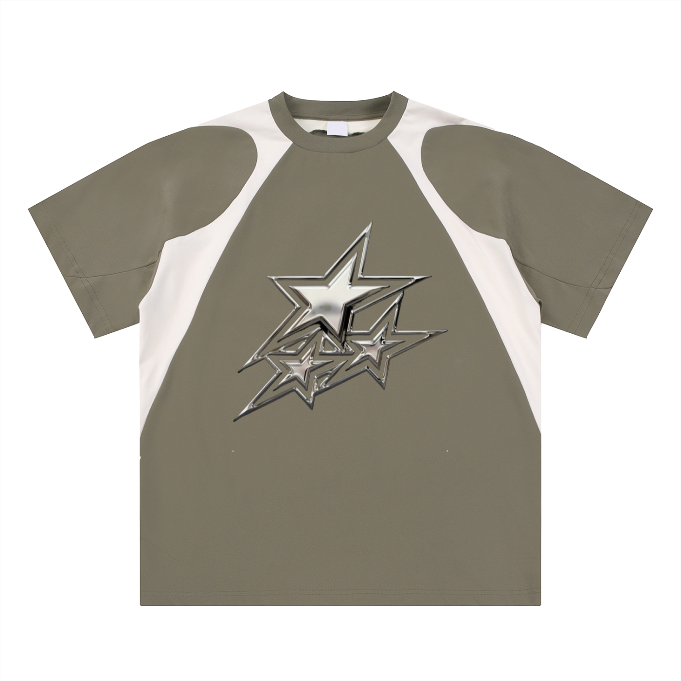 contrast star tee