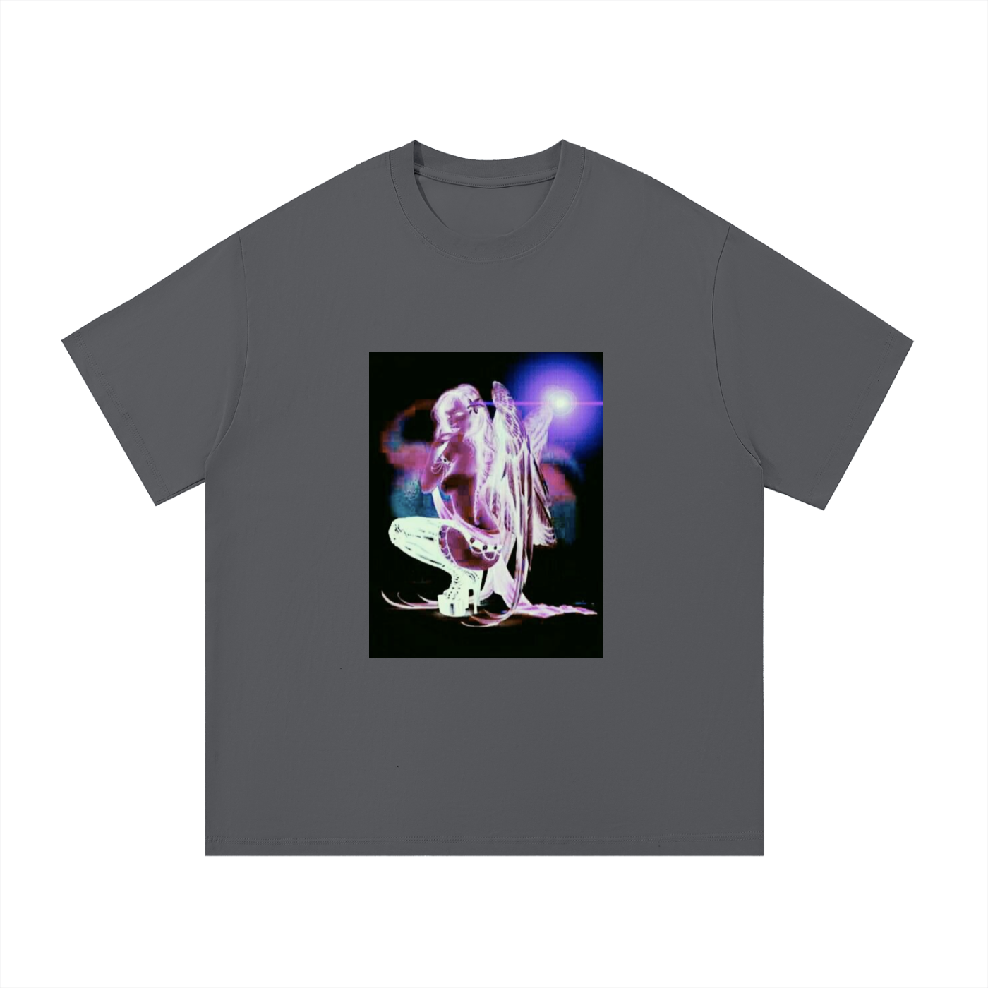 angel graphic oversized tee