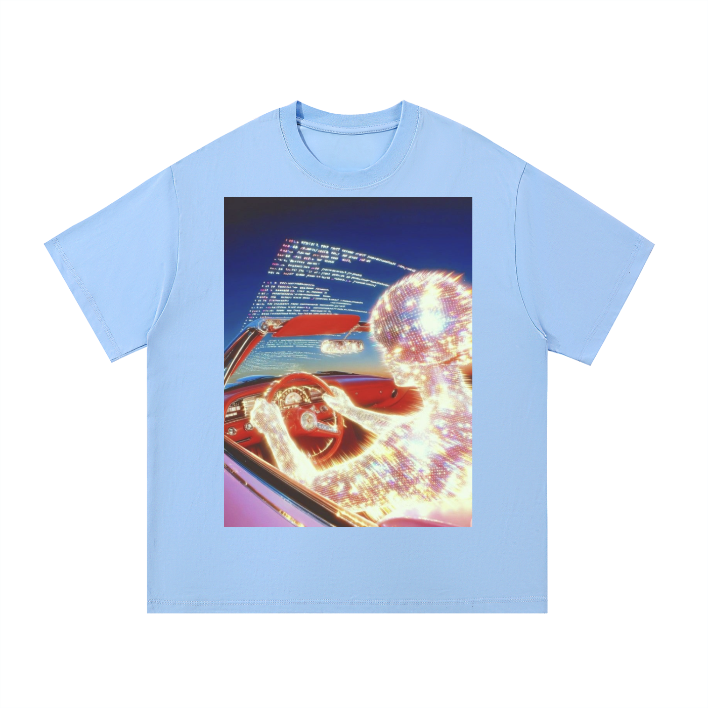 go for a drive oversized graphic tee