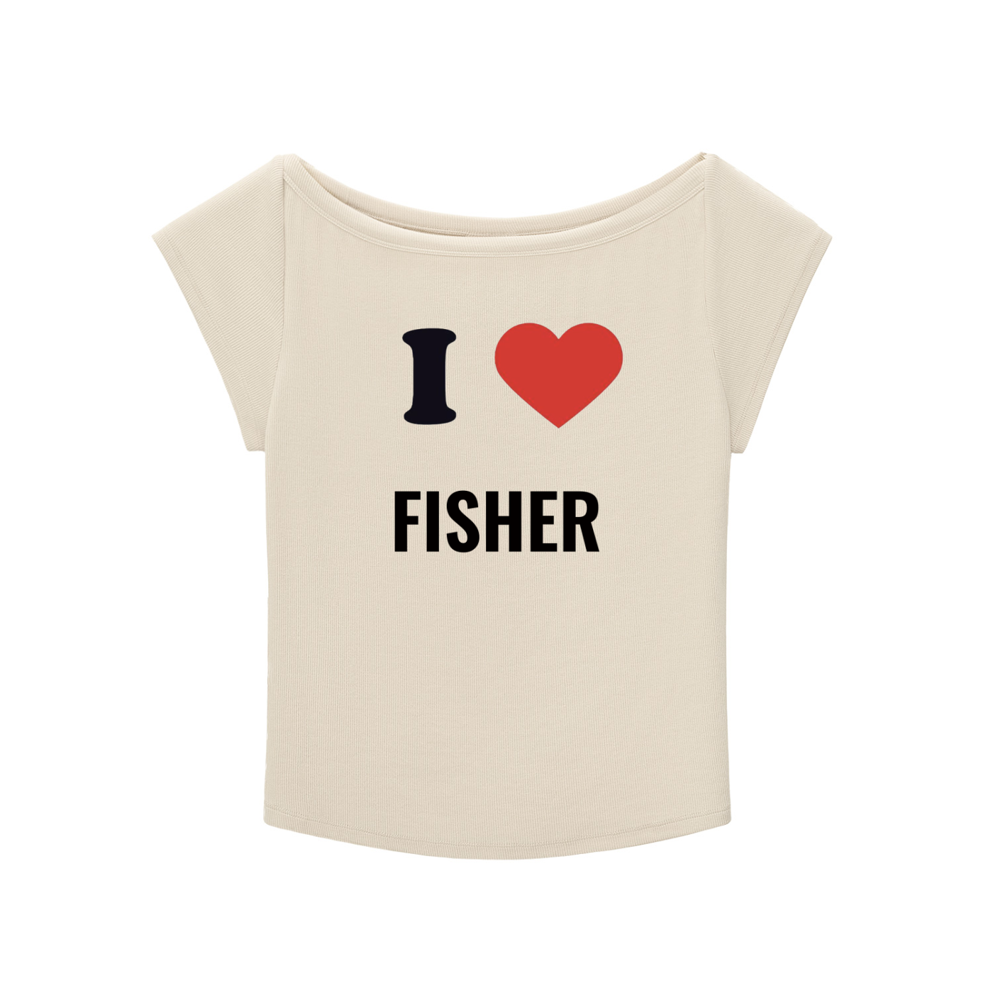 i heart fisher baby tee