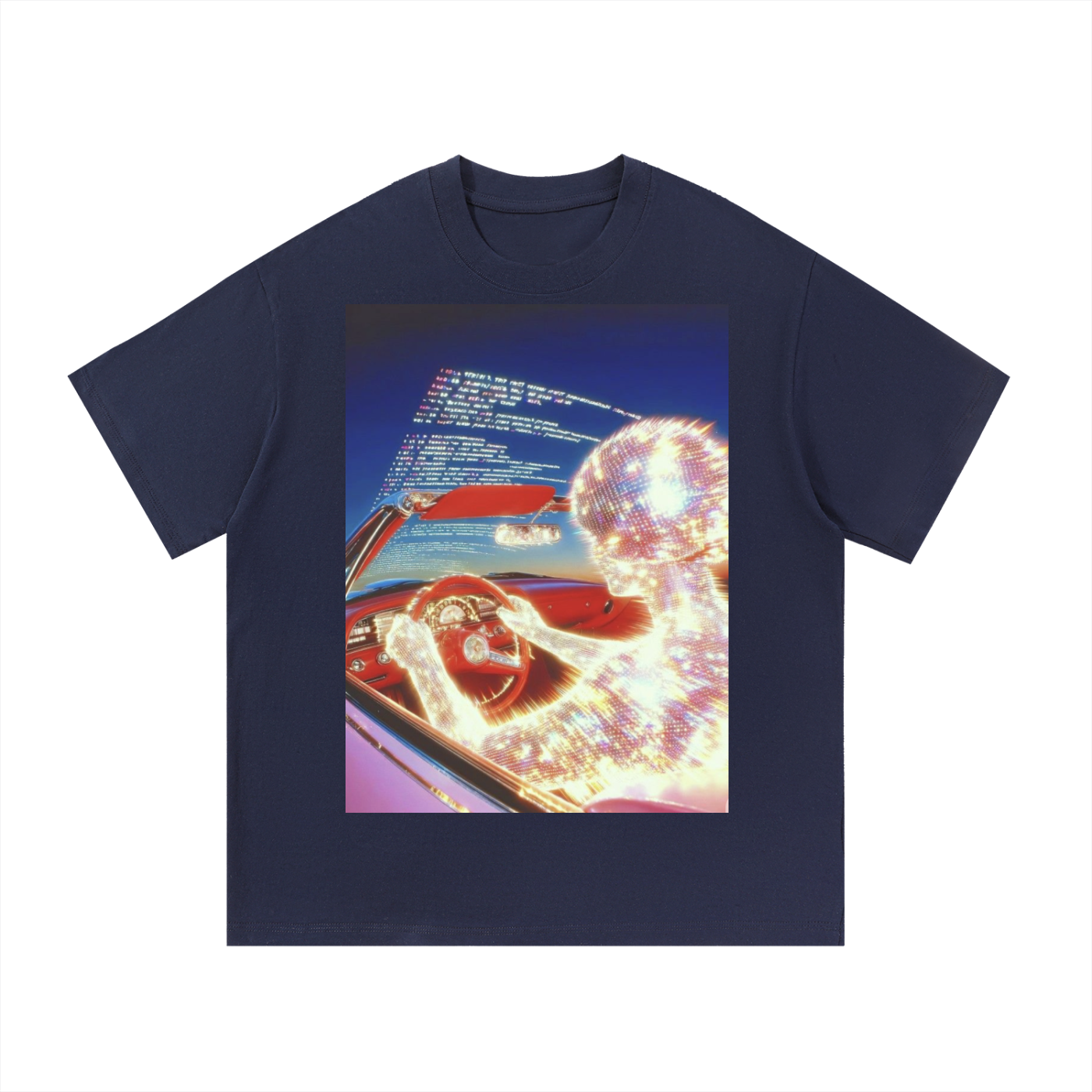 go for a drive oversized graphic tee