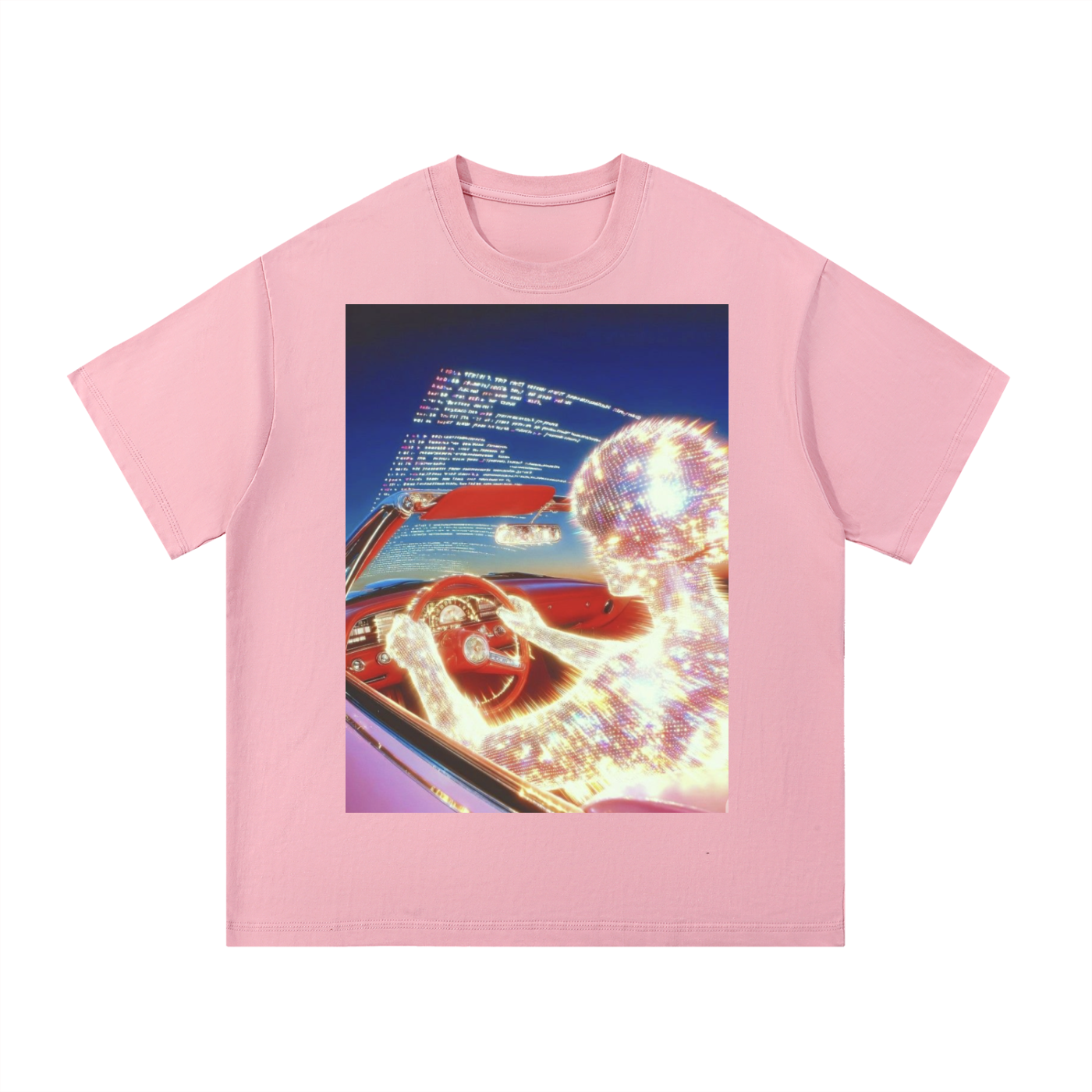 go for a drive oversized graphic tee