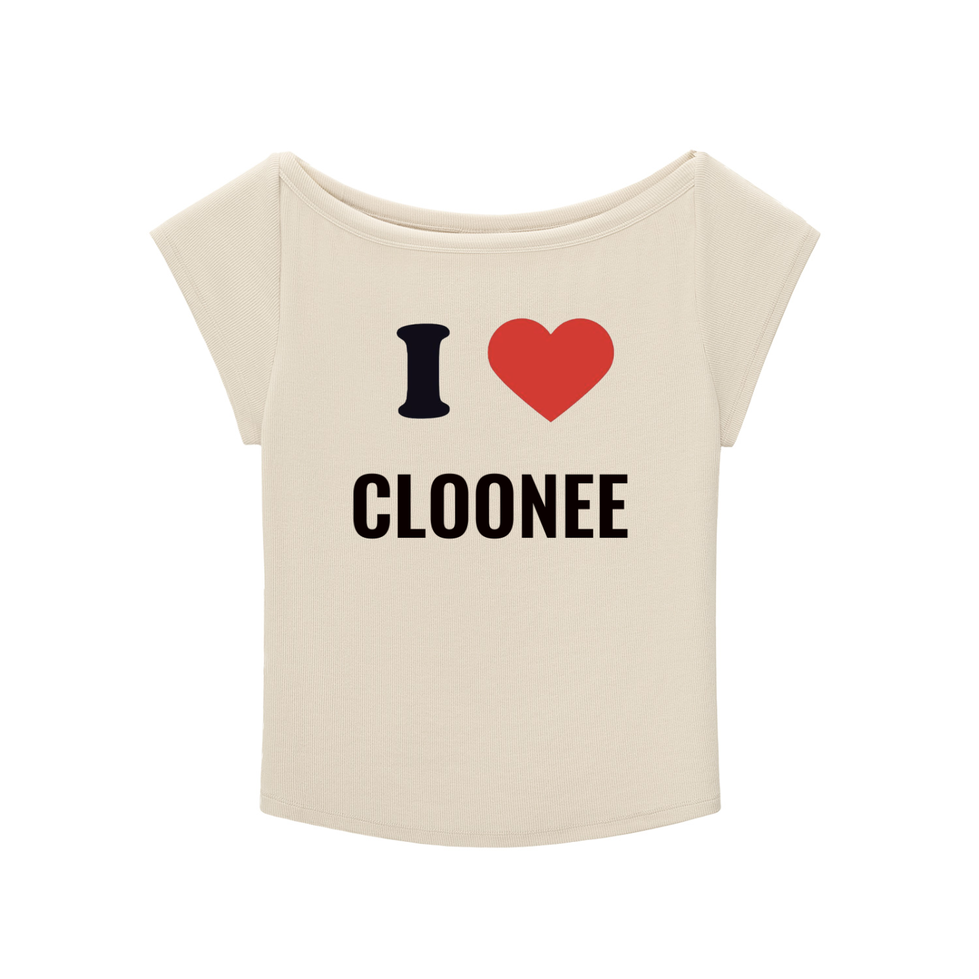 i heart cloonee baby tee