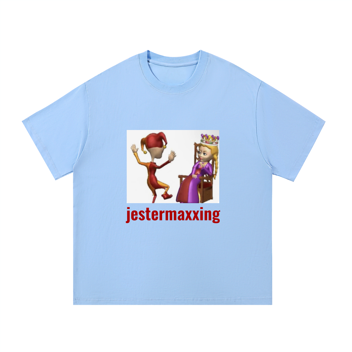jestermaxxing meme oversized tee