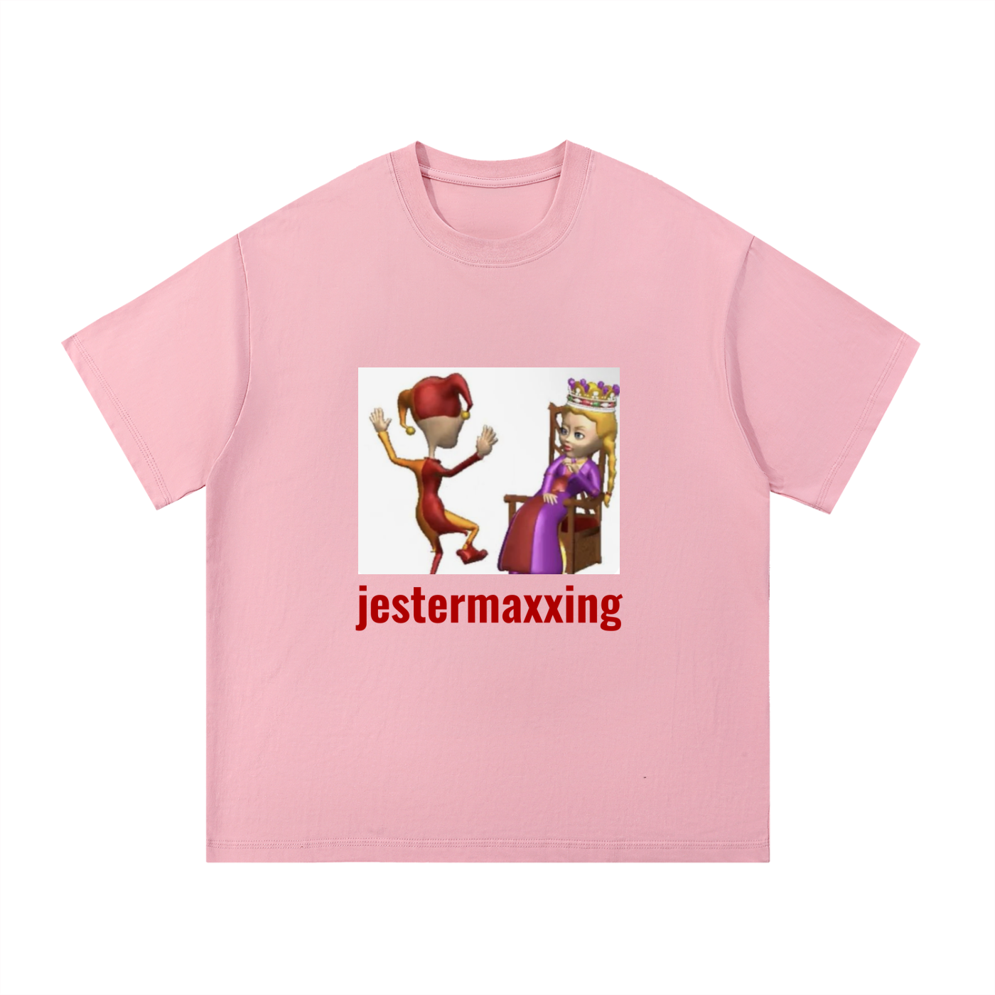 jestermaxxing meme oversized tee