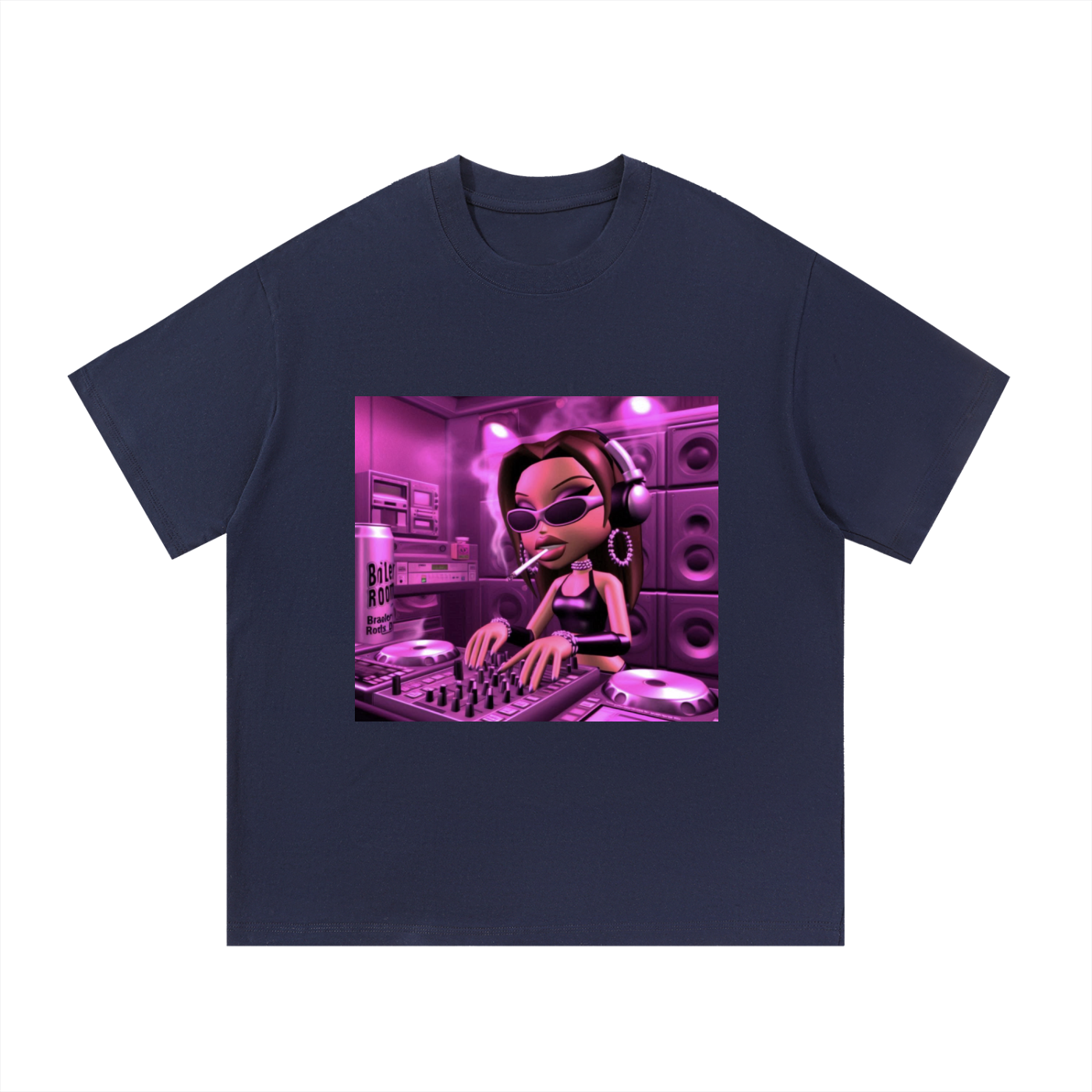 bratty dj oversized tee