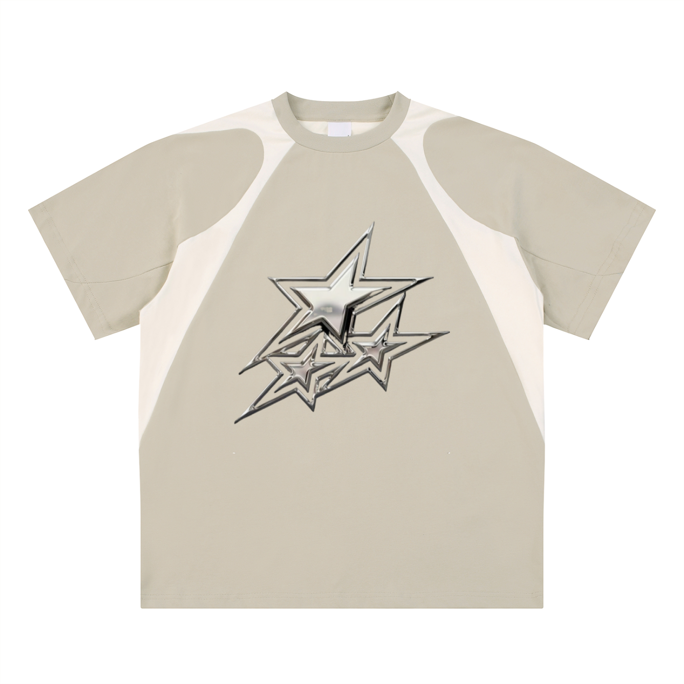 contrast star tee