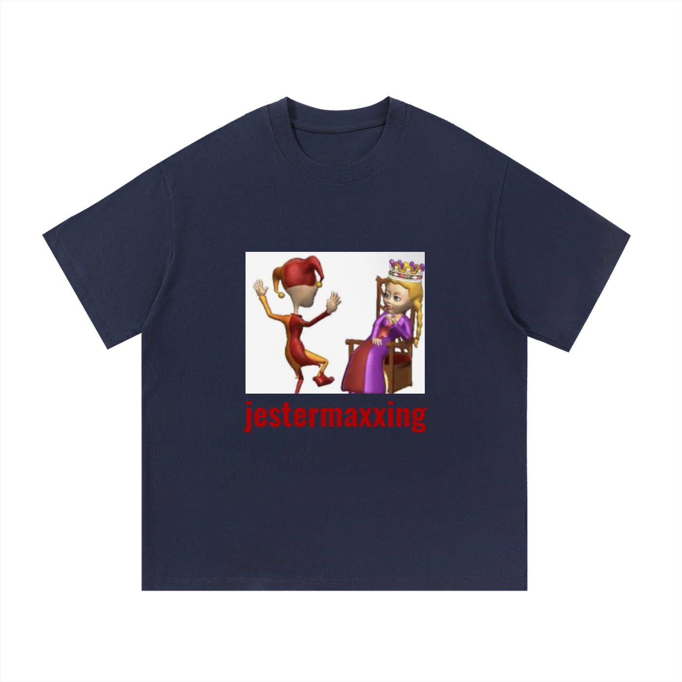 jestermaxxing meme oversized tee