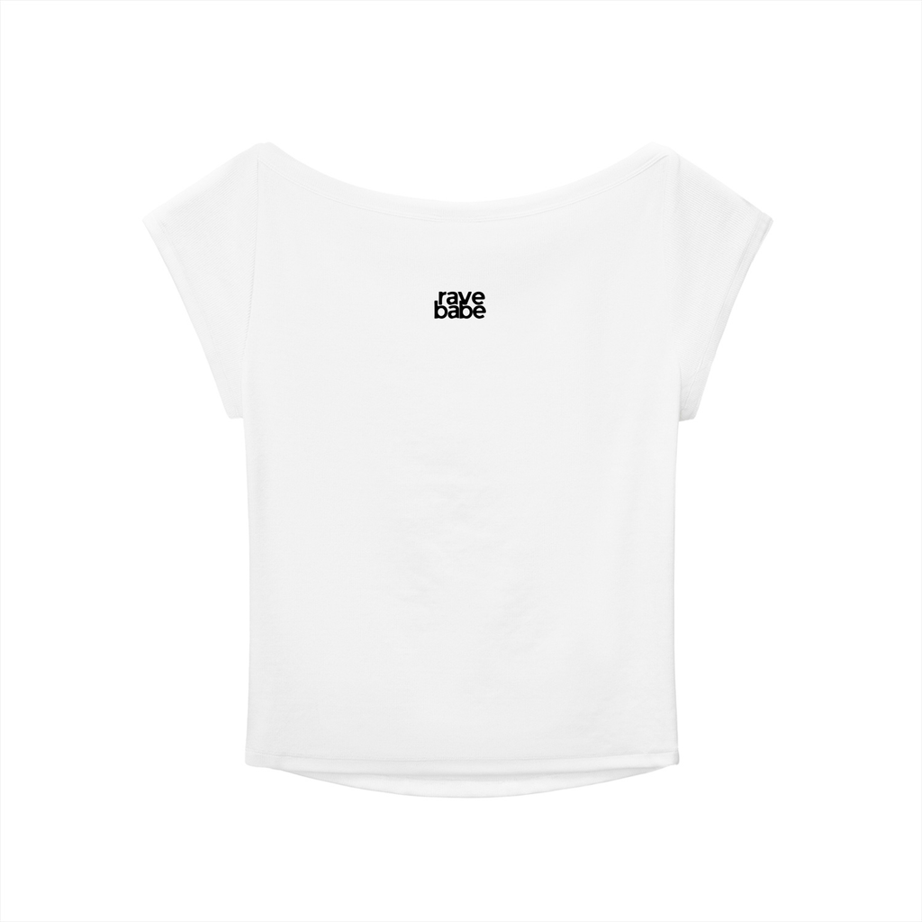 bratty dj graphic baby tee