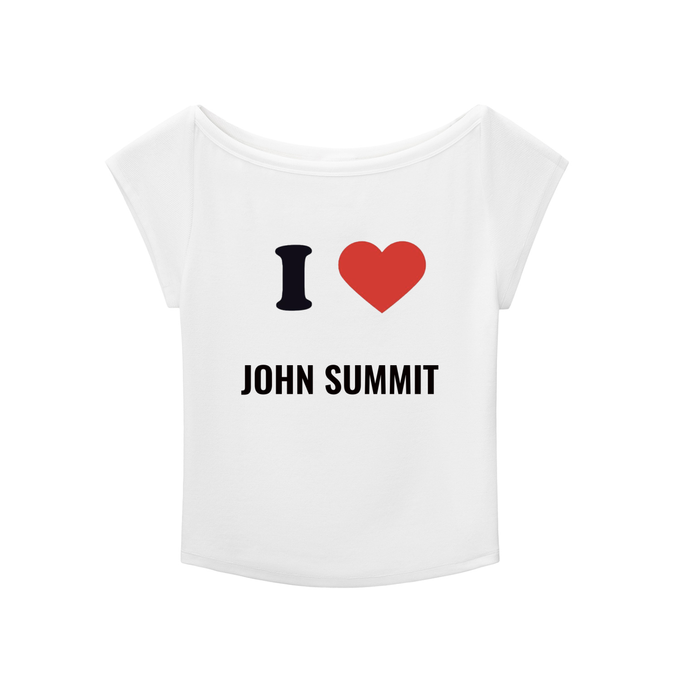 i heart john summit baby tee