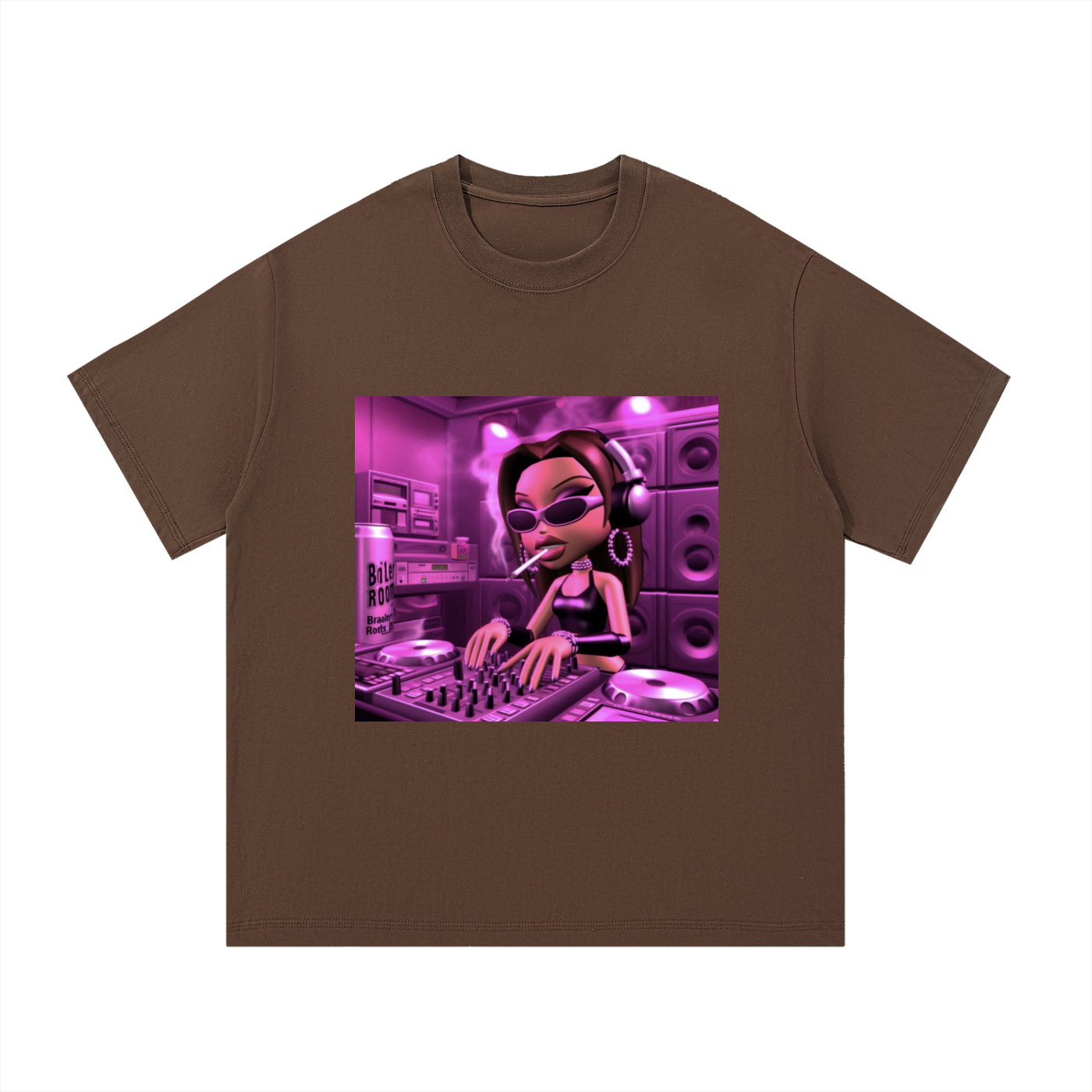 bratty dj oversized tee