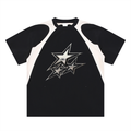 contrast star tee