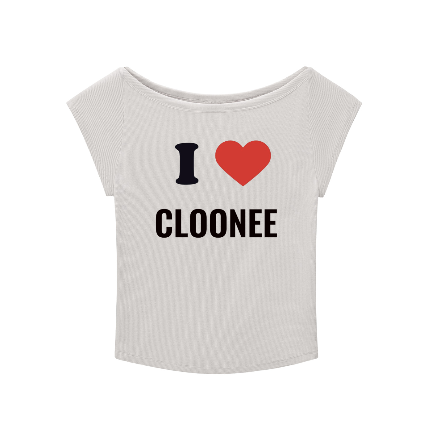 i heart cloonee baby tee