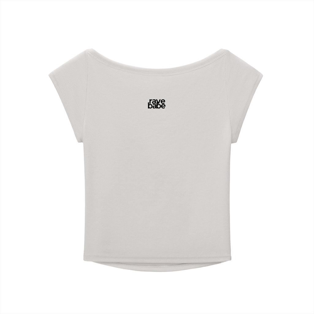 bratty dj graphic baby tee