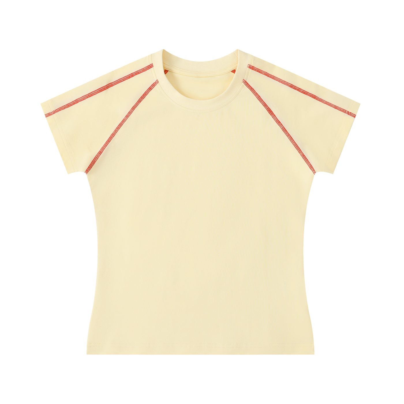 basic stitch color pop tee