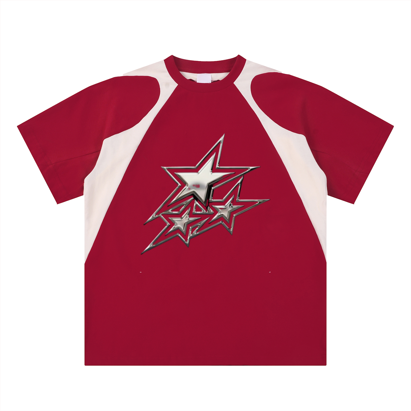 contrast star tee