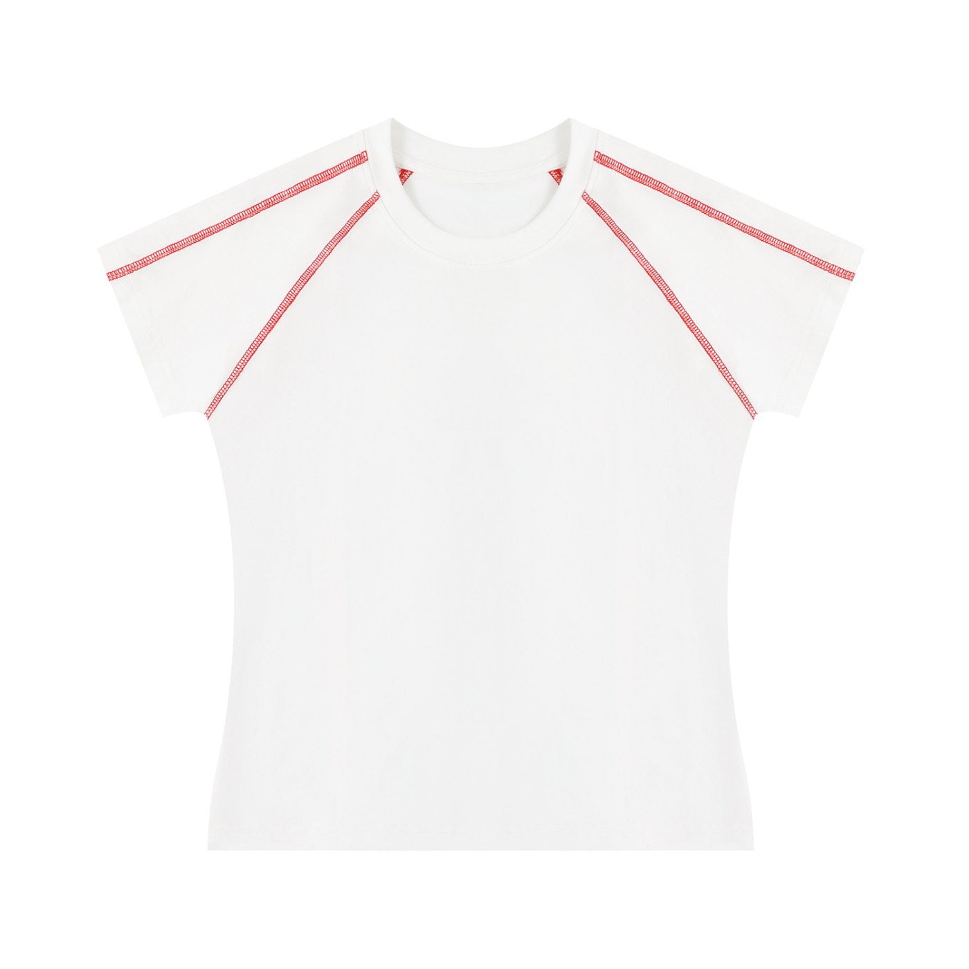 basic stitch color pop tee