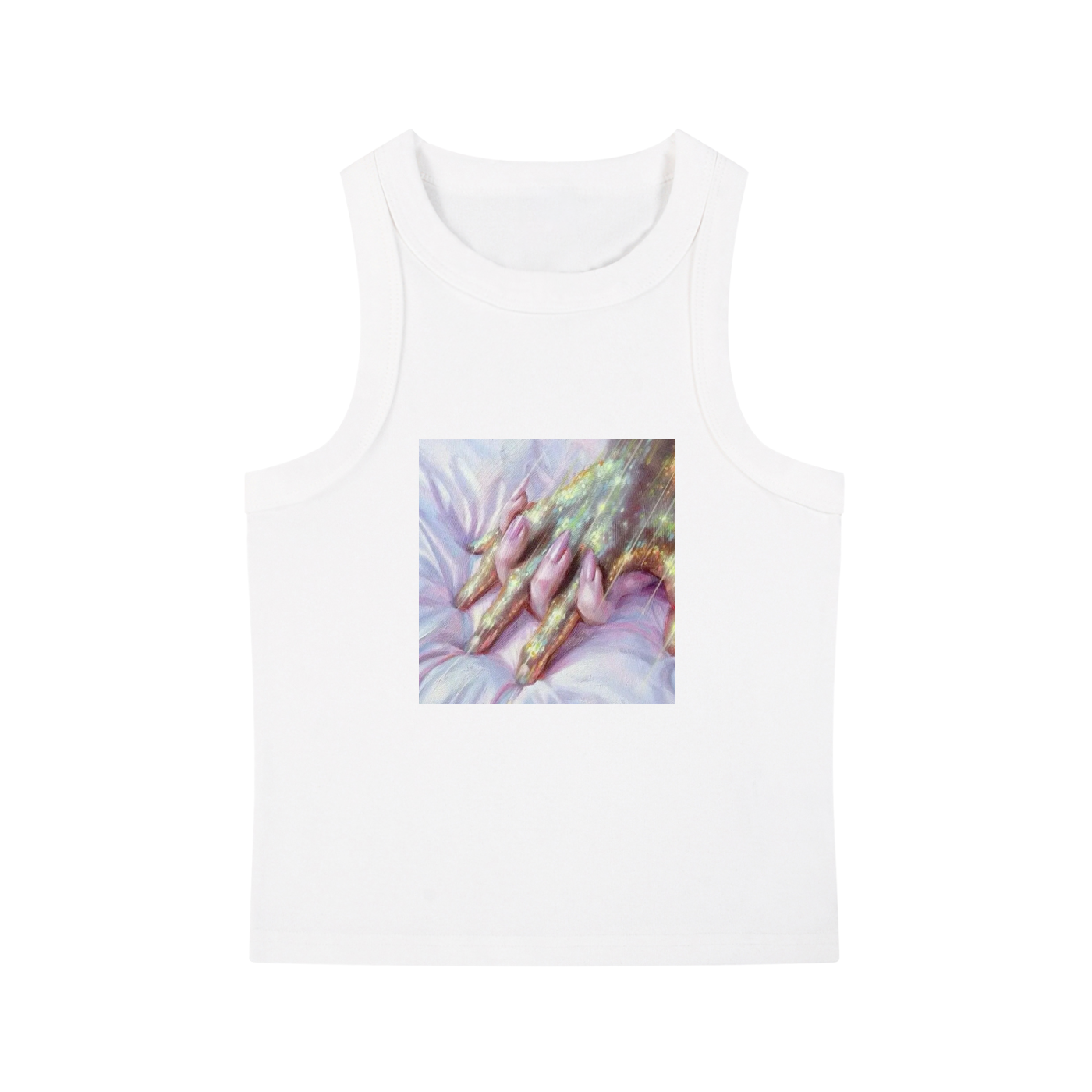 hand in hand graphic tank