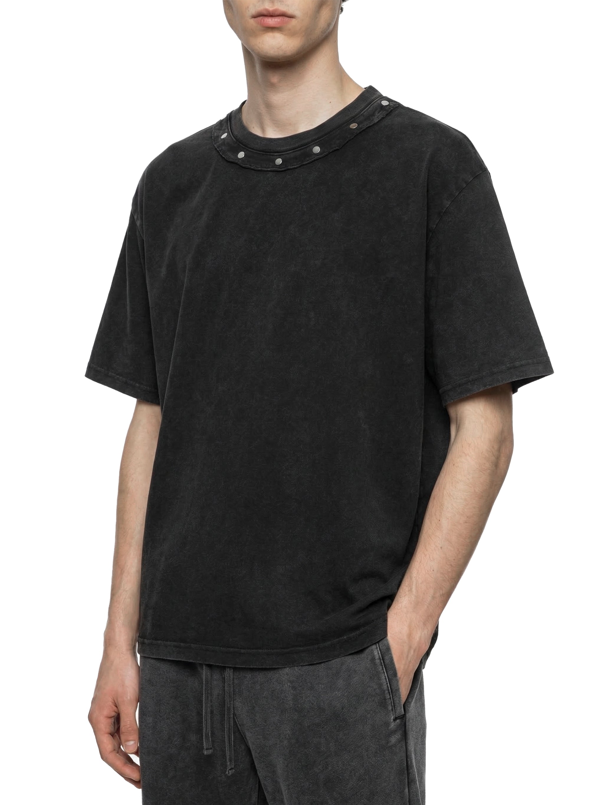 basic studded oversized tee